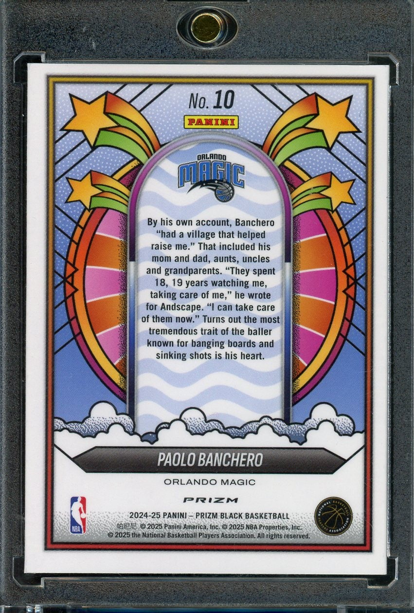 2024-25 PANINI PRIZM BLACK PAOLO BANCHERO GROOVY CASE HIT SSP