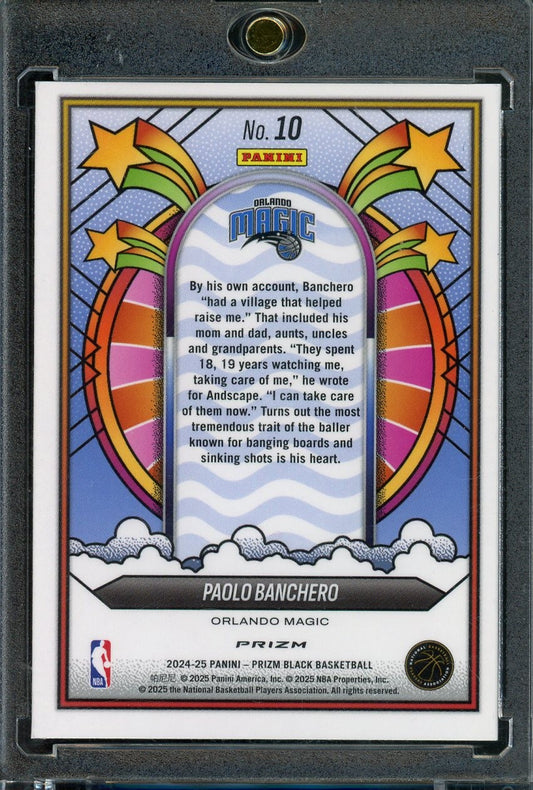 2024-25 PANINI PRIZM BLACK PAOLO BANCHERO GROOVY CASE HIT SSP