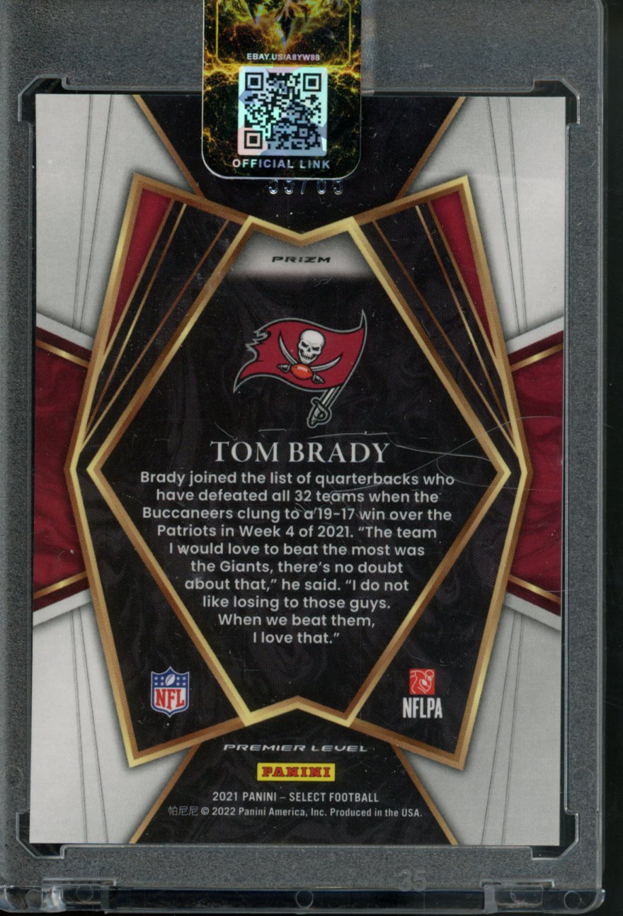 2021 Panini Select - Tom Brady #101 Tampa Bay Buccaneers - Dragon Scale /89