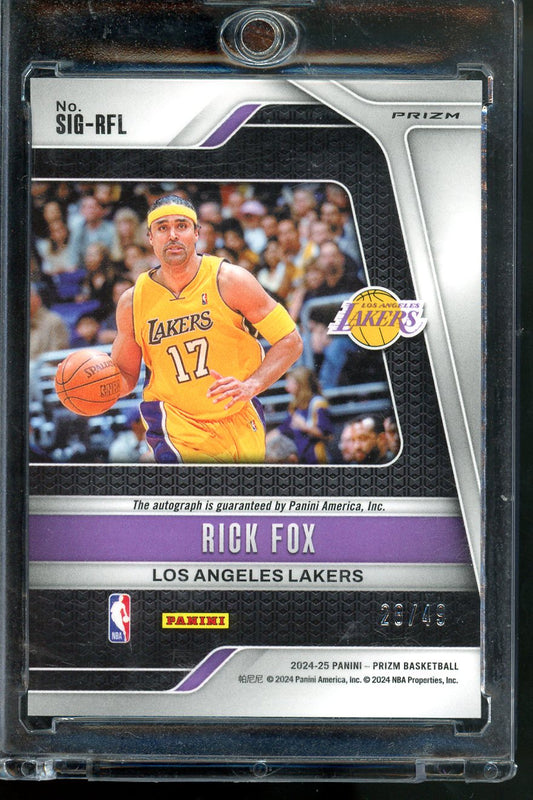 2024-25 PANINI PRIZM RICK FOX BLUE SCOPE AUTO /49