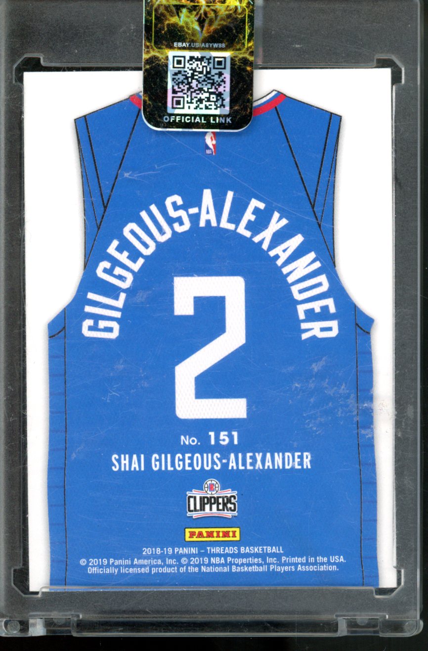 2018-19 Panini Threads - Rookies Jersey Shai Gilgeous-Alexander #151 Dazzle (RC)