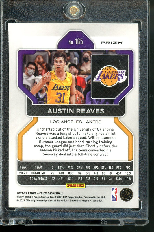 2021-22 PANINI PRIZM AUSTIN REAVES RC SILVER WAVE