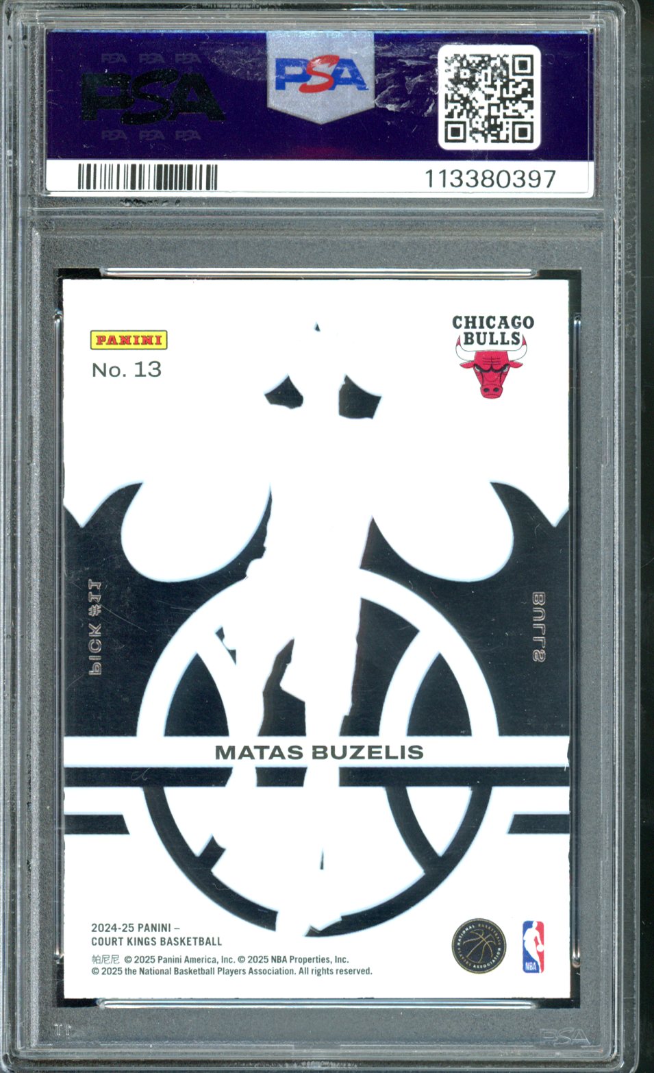 2024 COURT KINGS MATAS BUZELIS ACETATE ROOKIES PSA 9