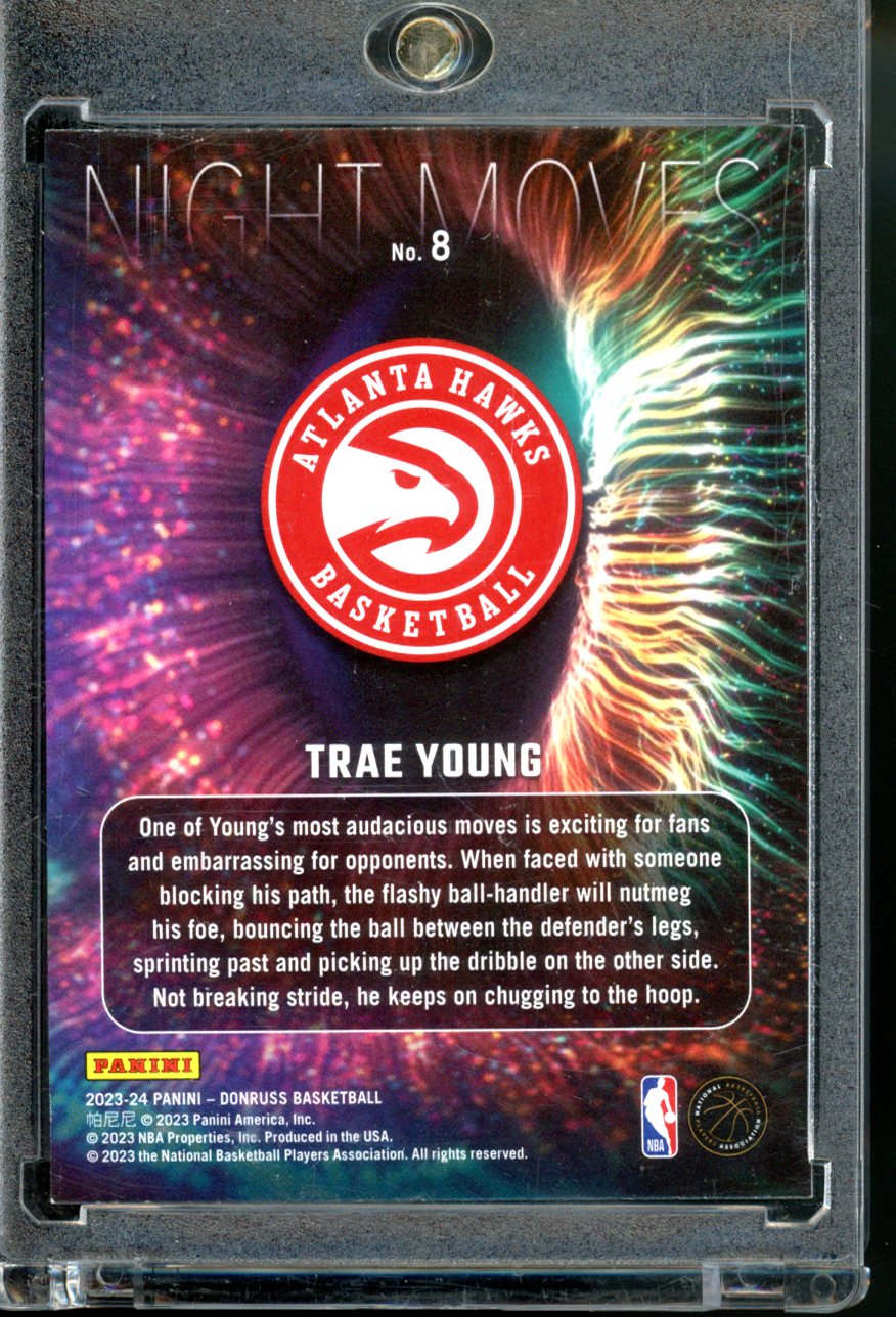 2023-24 PANINI DONRUSS TRAE YOUNG NIGHT MOVES CASE HIT SSP