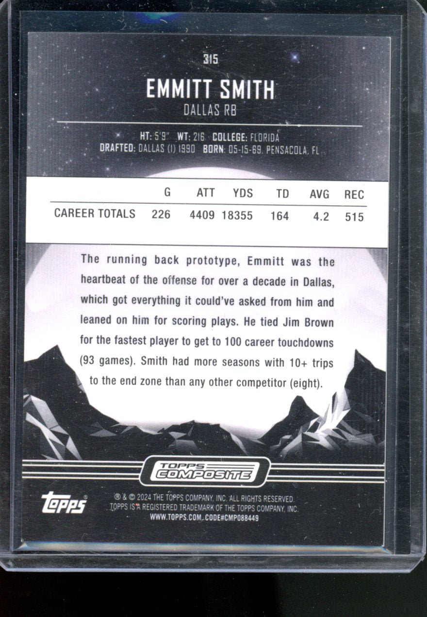 2024 TOPPS COMPOSITE MIDNIGHT REFRACTOR EMMITT SMITH /12