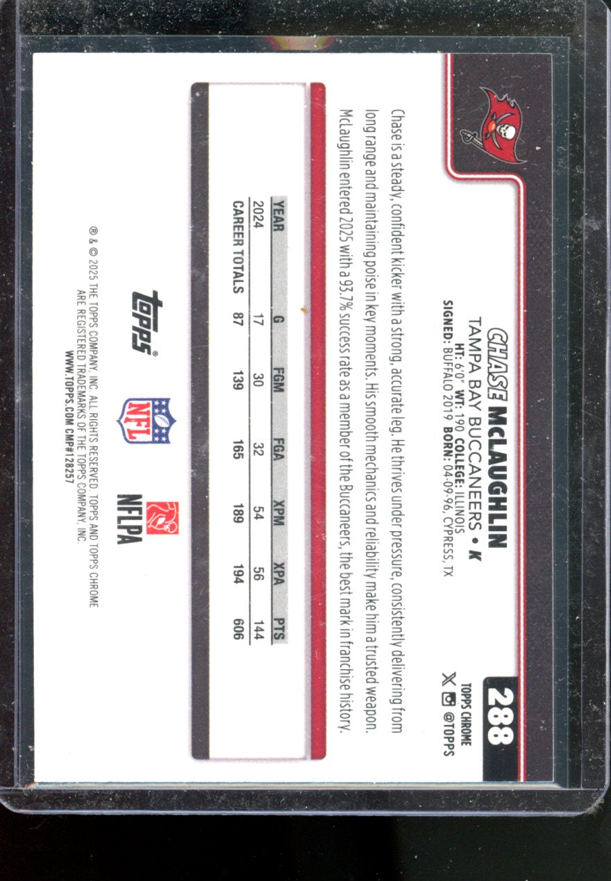 2025TOPPS CHROME CHASE MCLAUGHLIN GREEN LAVA /99