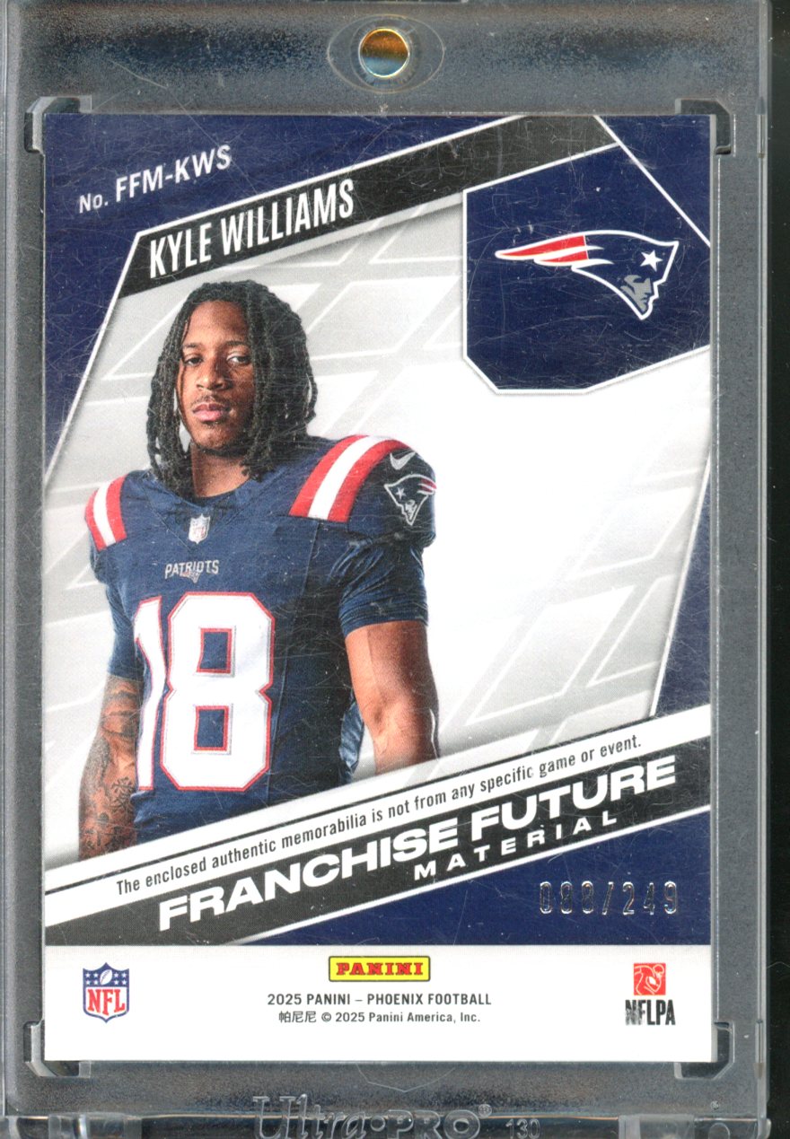 Panini 2025 Phoenix Kyle Williams Franchise Future RED /249 RC #FFM-KWS