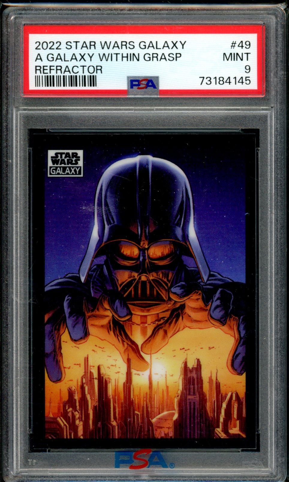 Topps Chrome Star Wars Galaxy PSA 9 Darth Vader A Galaxy Within Grasp REFRACTOR
