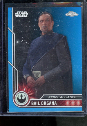 2003 TOPPS CHROME STAR WARS BAIL ORGANA BLUR REFRACTOR /150