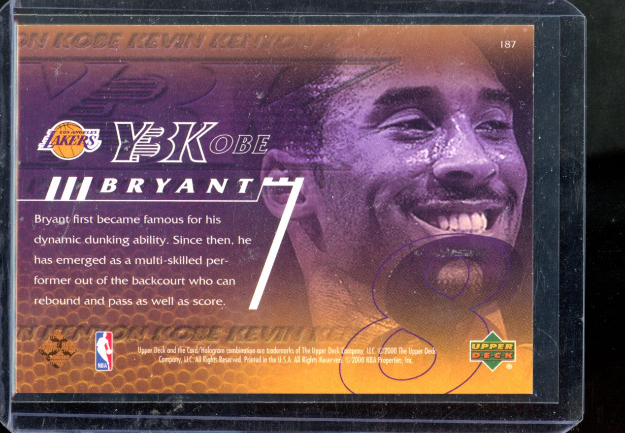 Upper Deck 2000-01 Y3K Kobe Bryant Los Angeles Lakers Insert #187