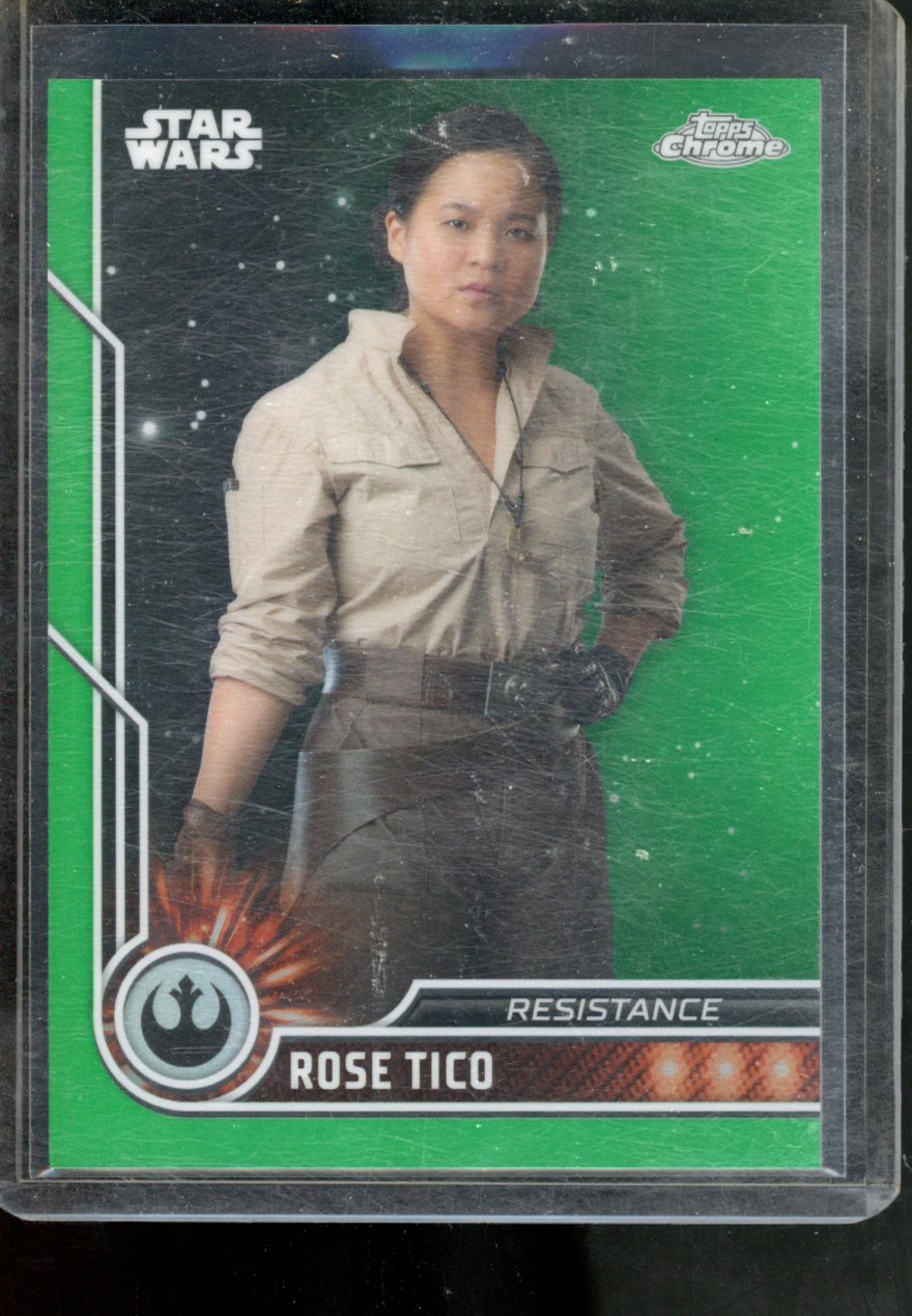 2023 TOPPS CHROME STAR WARS ROSE TICO GREEN REFRACTOR /99