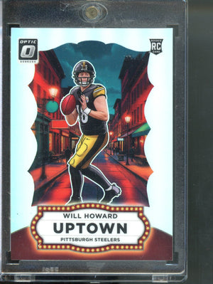Panini 2025 Donruss Optic Football Will Howard Uptown Prizm RC #25 Steelers