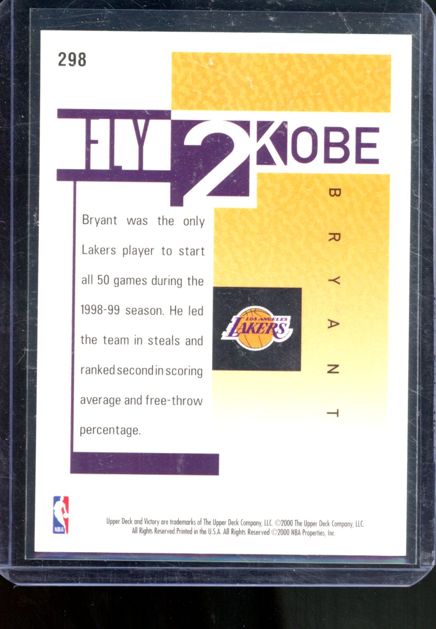 2000-01 UPPER DECK VICTORY KOBE BRYANT FLY 2 #298