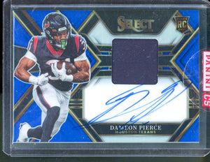 2022 Panini Select DAMEON PIERCE RC Jersey Prizm RPA /75