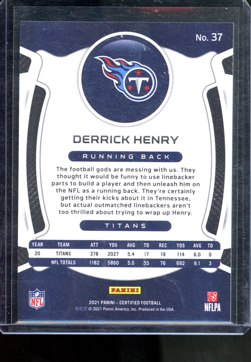 2021 PANINI CERTIFIED DERRICK HENRY SILVER MIRROR /299