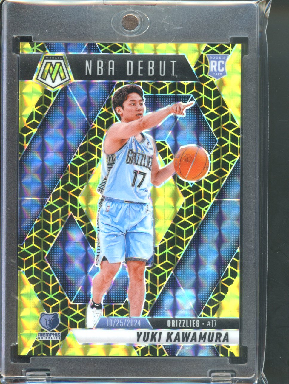 2024-25 Mosaic #265 Yuki Kawamura NBA Debut Rookie Spectris Gold FOTL /10