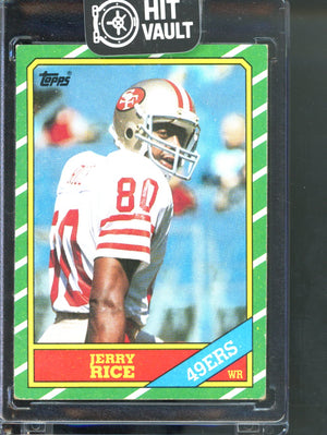1986 Topps - Jerry Rice #161 C* on Copyright Line (RC) normal wear check corners