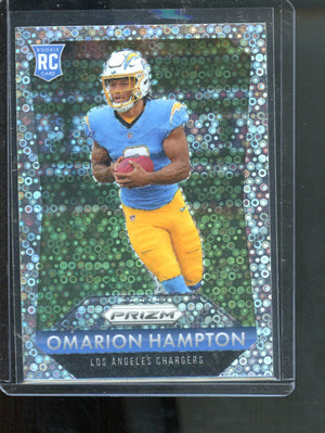 2025 Panini Prizm Omarion Hampton RC No Huddle disco prizm #9