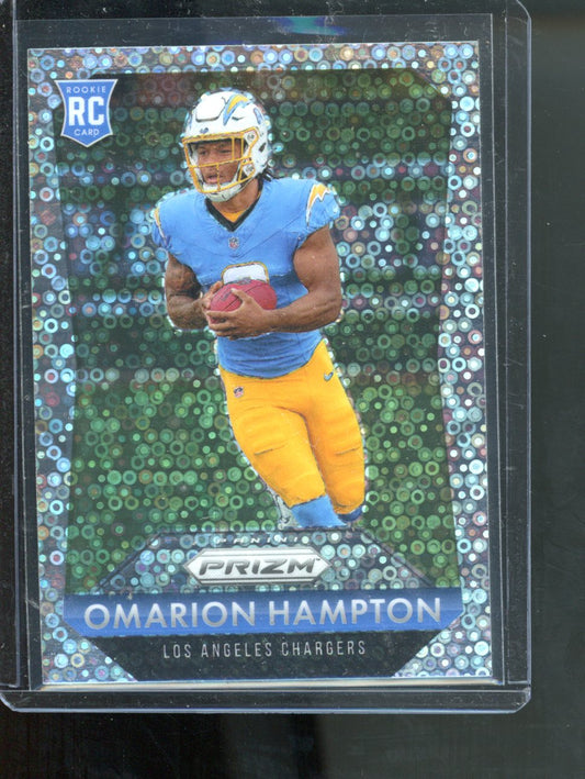 2025 Panini Prizm Omarion Hampton RC No Huddle disco prizm #9