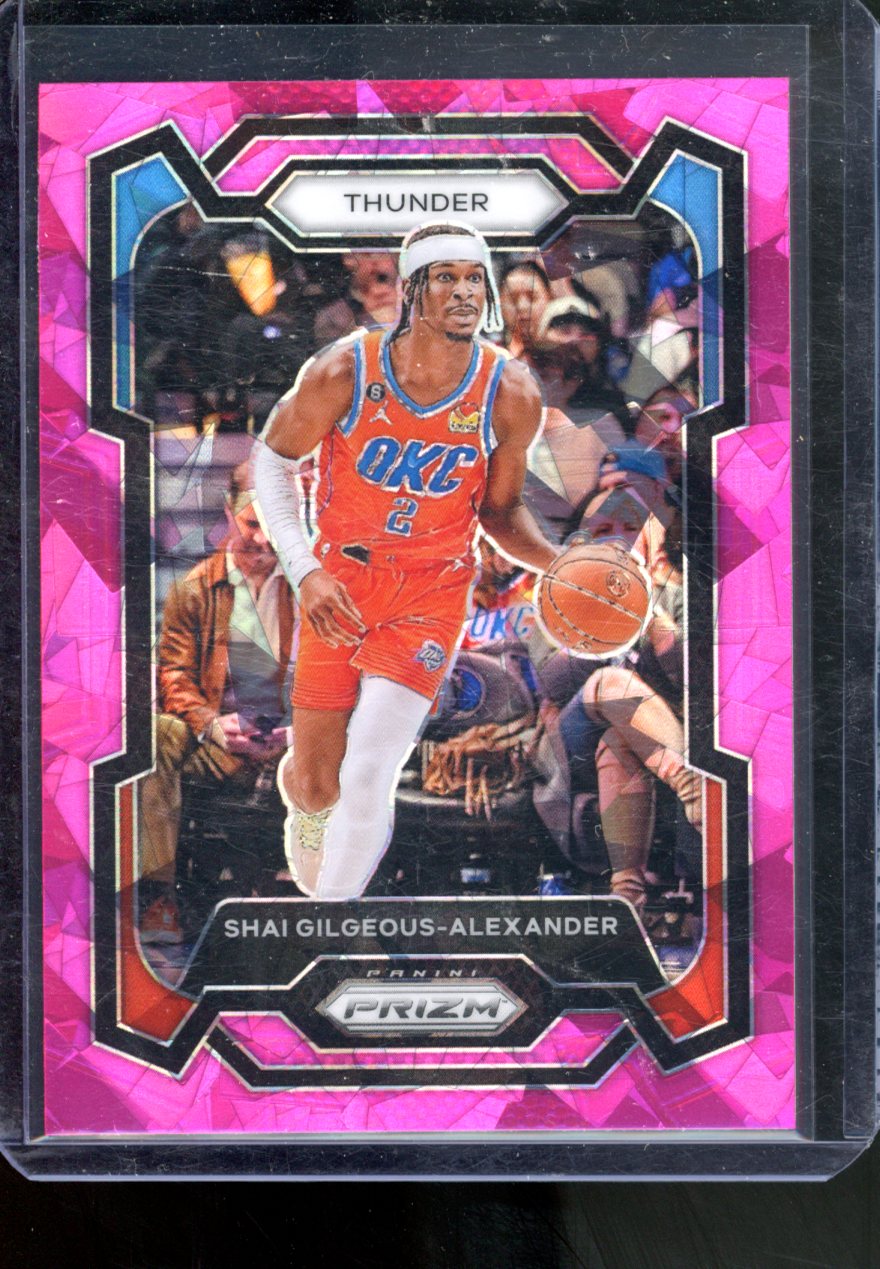 2023-24 PANINI PRIZM SHAI GILGEOUS-ALEXANDER PINK CRACKED ICE #85