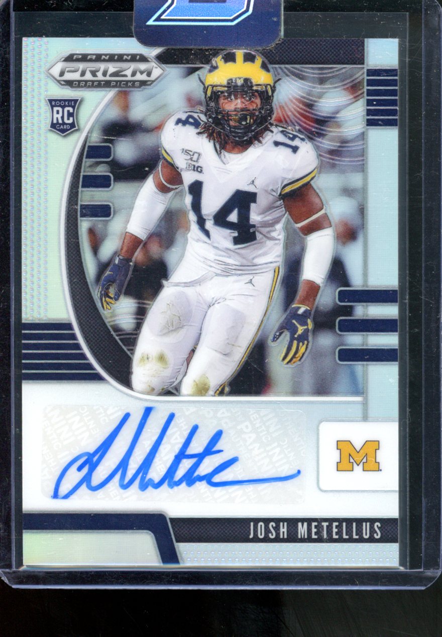 2020 PRIZM DRAFT PICKS JOSH METELLUS RC AUTO SILVER PRIZM #244