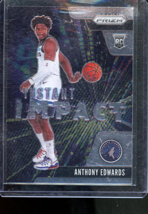 2020-21 PANINI PRIZM ANTHONY EDWARDS INSTANT IMPACT ROOKIE