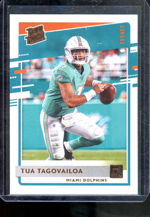 2020 PANINI DONRUSS TUA TAGOVAILOA RATED ROOKIE CANVAS #302