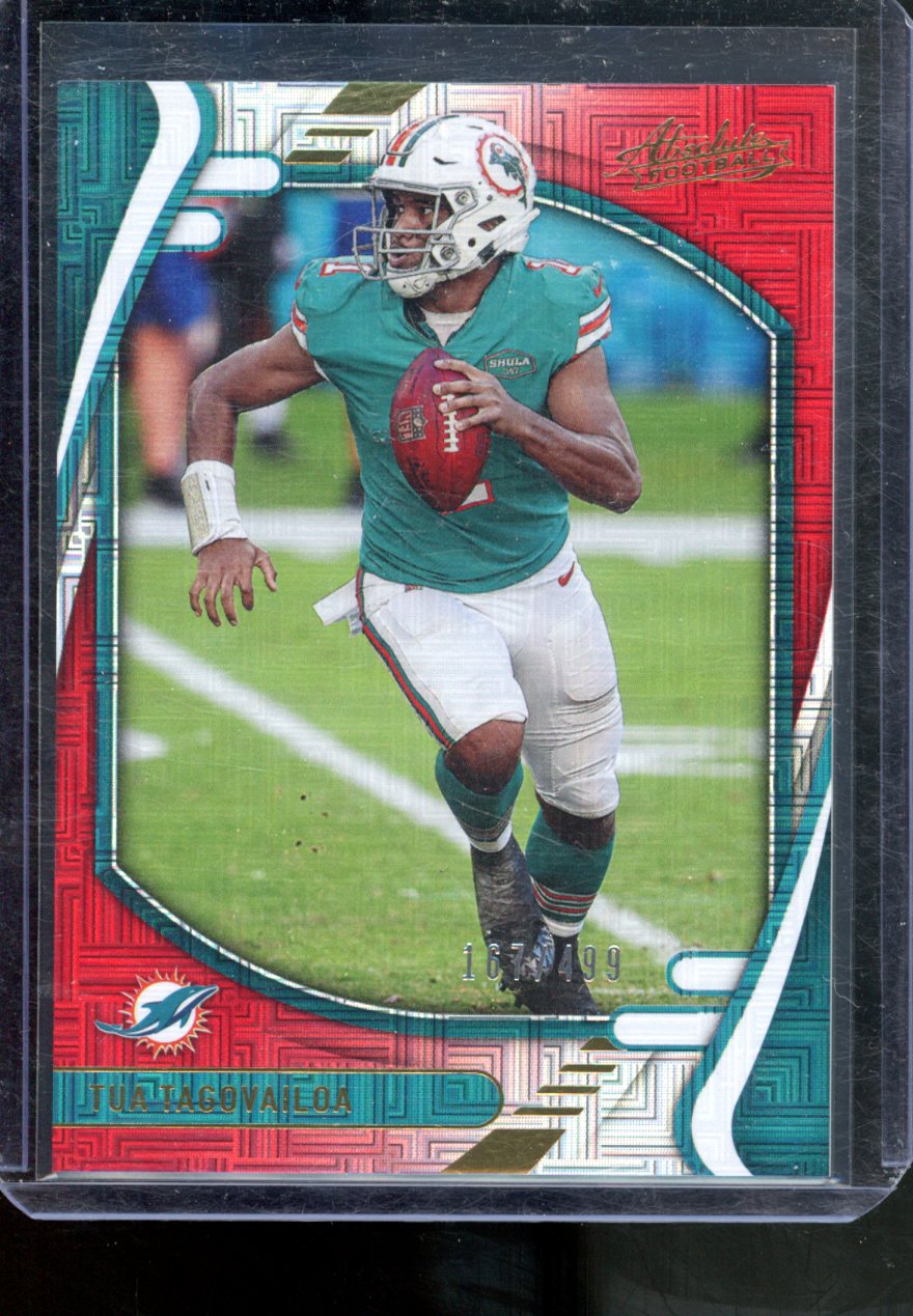 2021 PANINI ABSOLUTE TUA TAGOVAILOA RED SQUARES /499