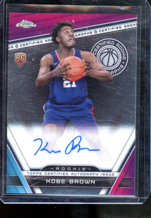 2024 TOPPS CHROME CERTIFIED ROOKIE AUTO KOBE BROWN #CRA-KB