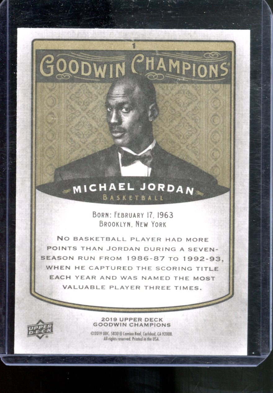 2019 UPPER DECK GOODWIN CHAMPIONS MICHAEL JORDAN #1