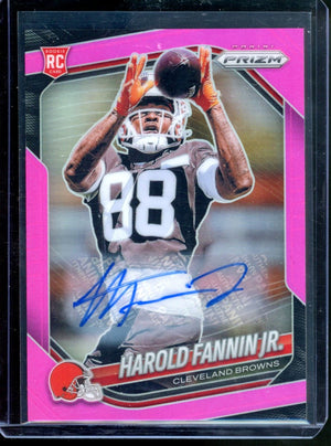 2025 PANINI PRIZM HAROLD FANIN JR. ROOKIE PINK PRIZM AUTO