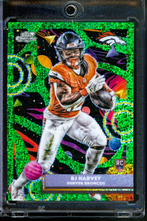 2025 TOPPS COSMIC CHROME RJ HARVEY RC GREEN SPACE DUST REFRACTOR /75