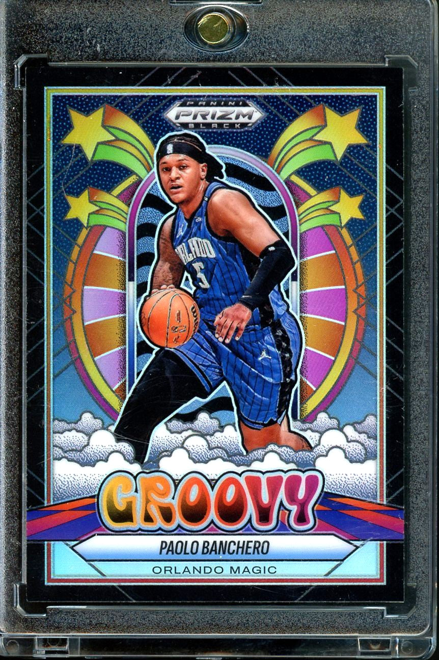 2024-25 PANINI PRIZM BLACK PAOLO BANCHERO GROOVY CASE HIT SSP