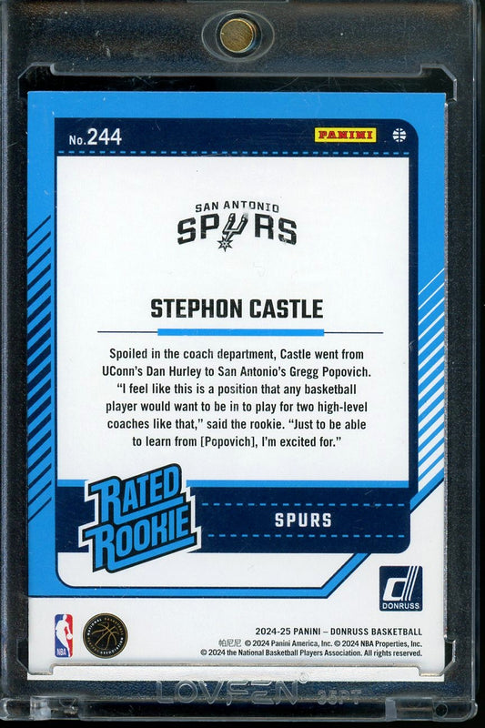 2024-25 PANINI DONRUSS STEPHON CASTLE CHOICE RATED ROOKIE