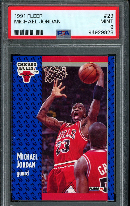 1991 FLEER MICHAEL JORDAN PSA 9 MINT