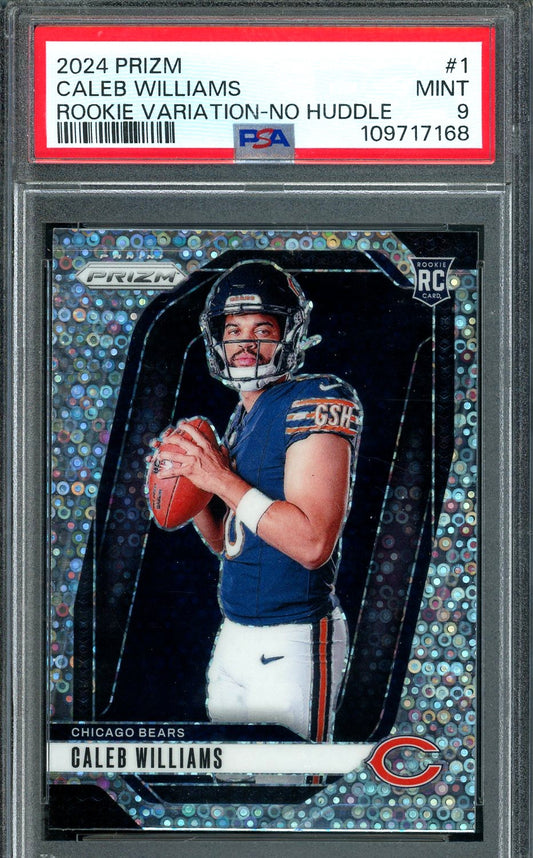 2024 PRIZM CALEB WILLIAMS ROOKIE VARIATION-NO HUDDLE PSA 9