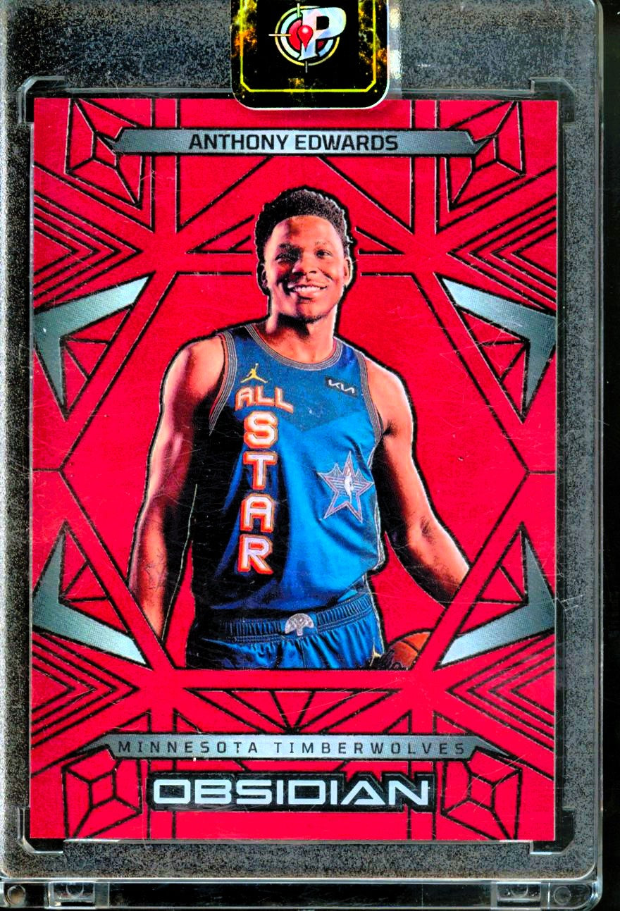 Panini 2024-25 Obsidian Anthony Edwards Red Parallel #196 Timberwolves