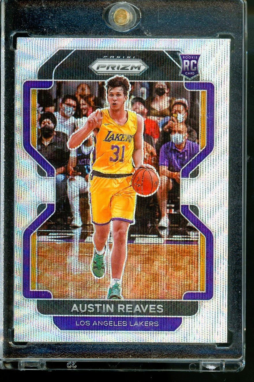 2021-22 PANINI PRIZM AUSTIN REAVES RC SILVER WAVE