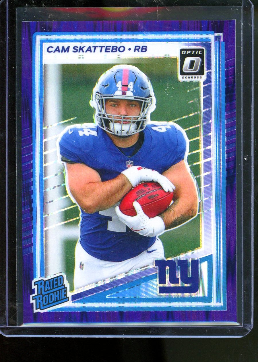 2025 PANINI DONRUSS OPTIC CAM SKATTEBO RATED ROOKIE PURPLE SHOCK #228