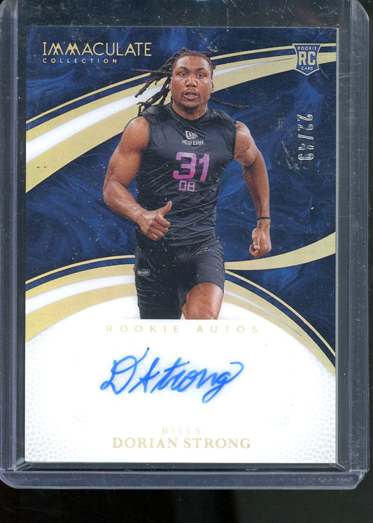 2025 PANINI IMMACULATE DORIAN STRONG ROOKIE AUTO /49