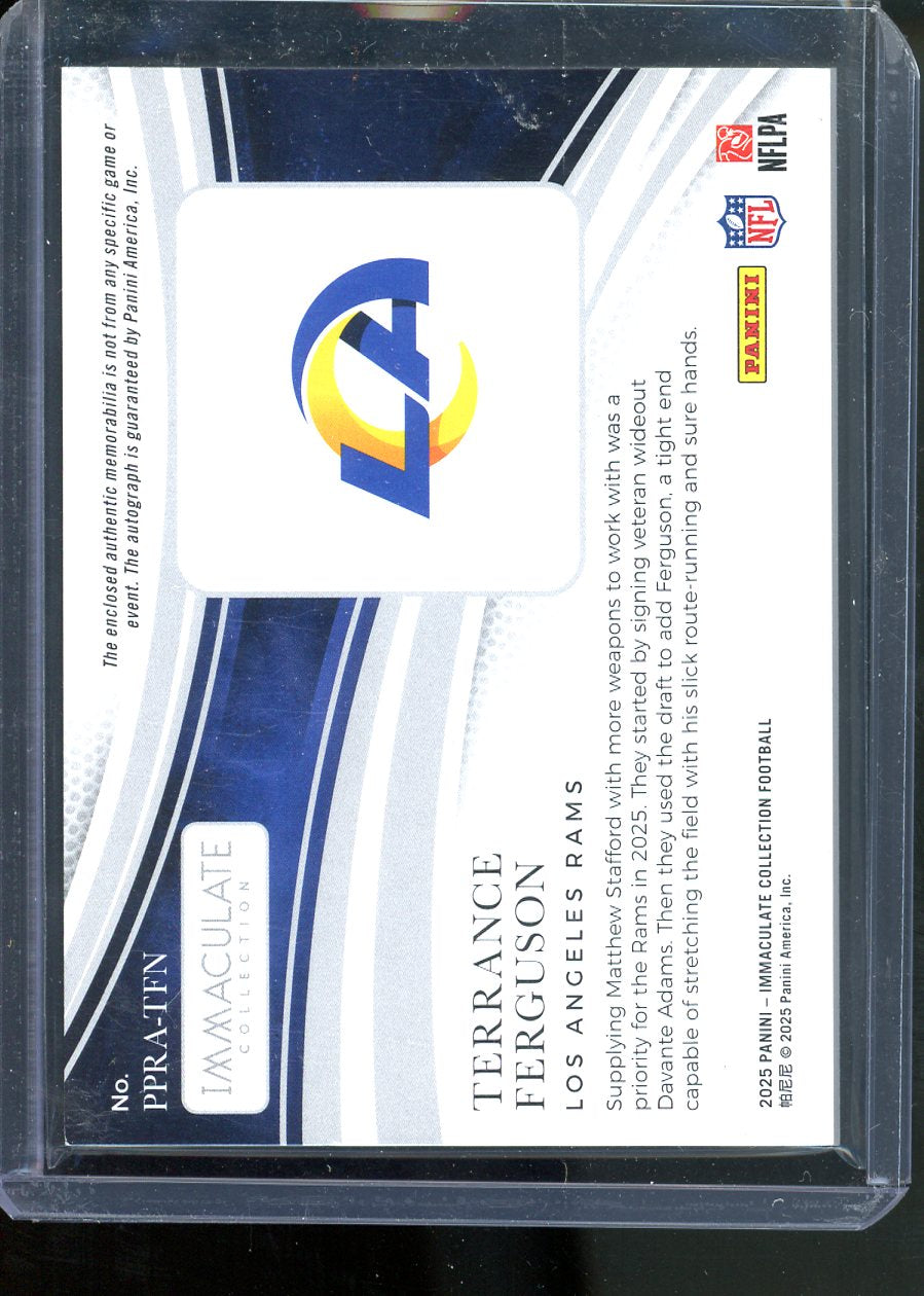 2025 PANINI IMMACULATE TERRANCE FERGUSON EMERALD RPA AUTO /25