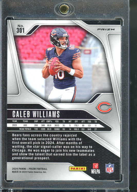 2024 PANINI PRIZM CALEB WILLIAMS ROOKIE ORANGE LASER