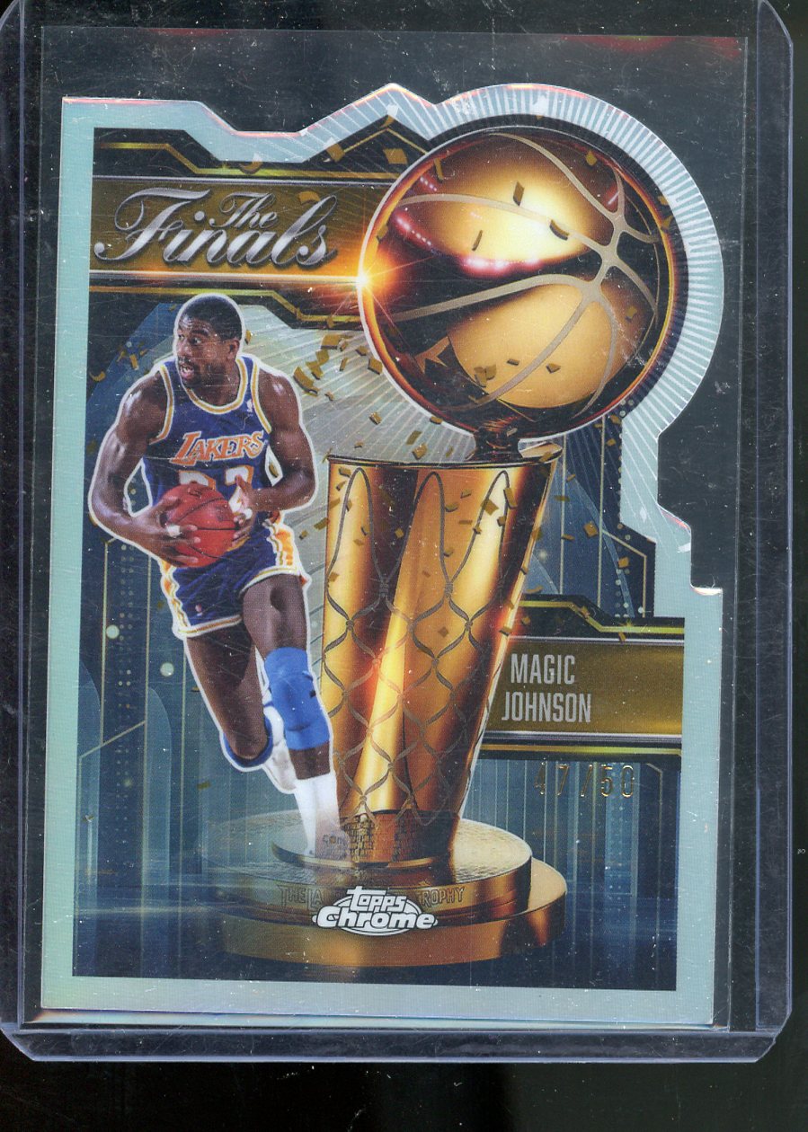 2025 TOPPS CHROME MAGIC JOHNSON THE FINALS DIE-CUT /50 CASE HIT