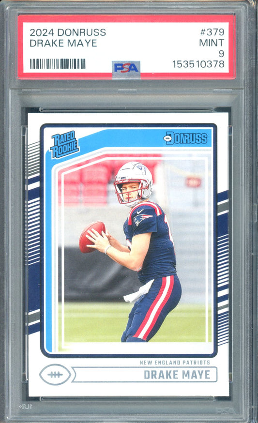 2024 DONRUSS DRAKE MAYE RATED ROOKIE PSA 9