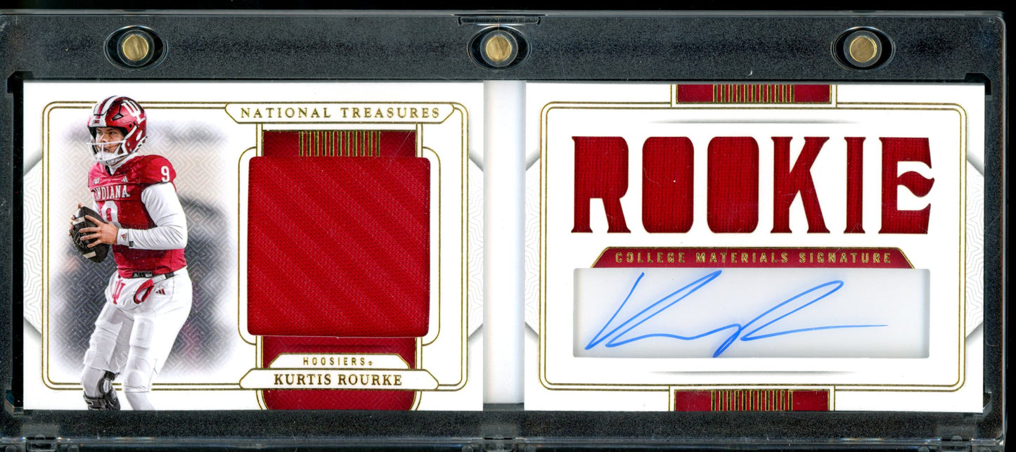 2025 PANINI NATIONAL TRESURES COLLEGIATE KURTIS ROURKE RPA BOOKLET /99