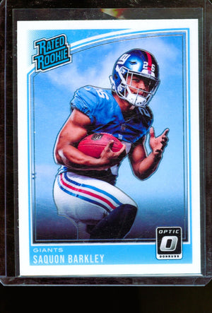 2018 DONRUSS OPTIC SAQUON BARKLEY BASE RATED ROOKIE