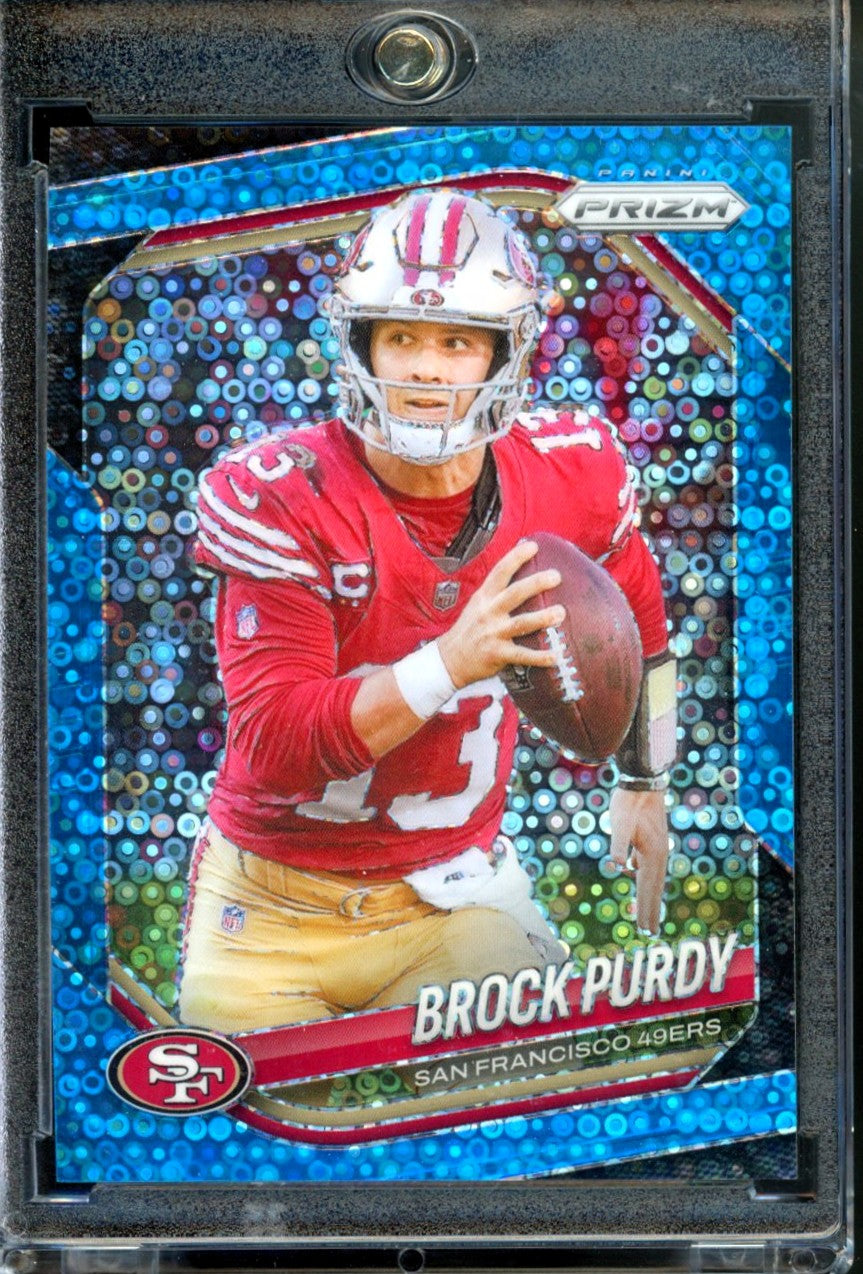 2025 PANINI PRIZM BROCK PURDY BLUE NO HUDDLE /125
