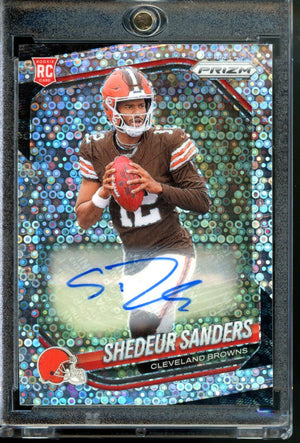 2025 PANINI PRIZM SHEDEUR SANDERS NO HUDDLE ROOKIE AUTO