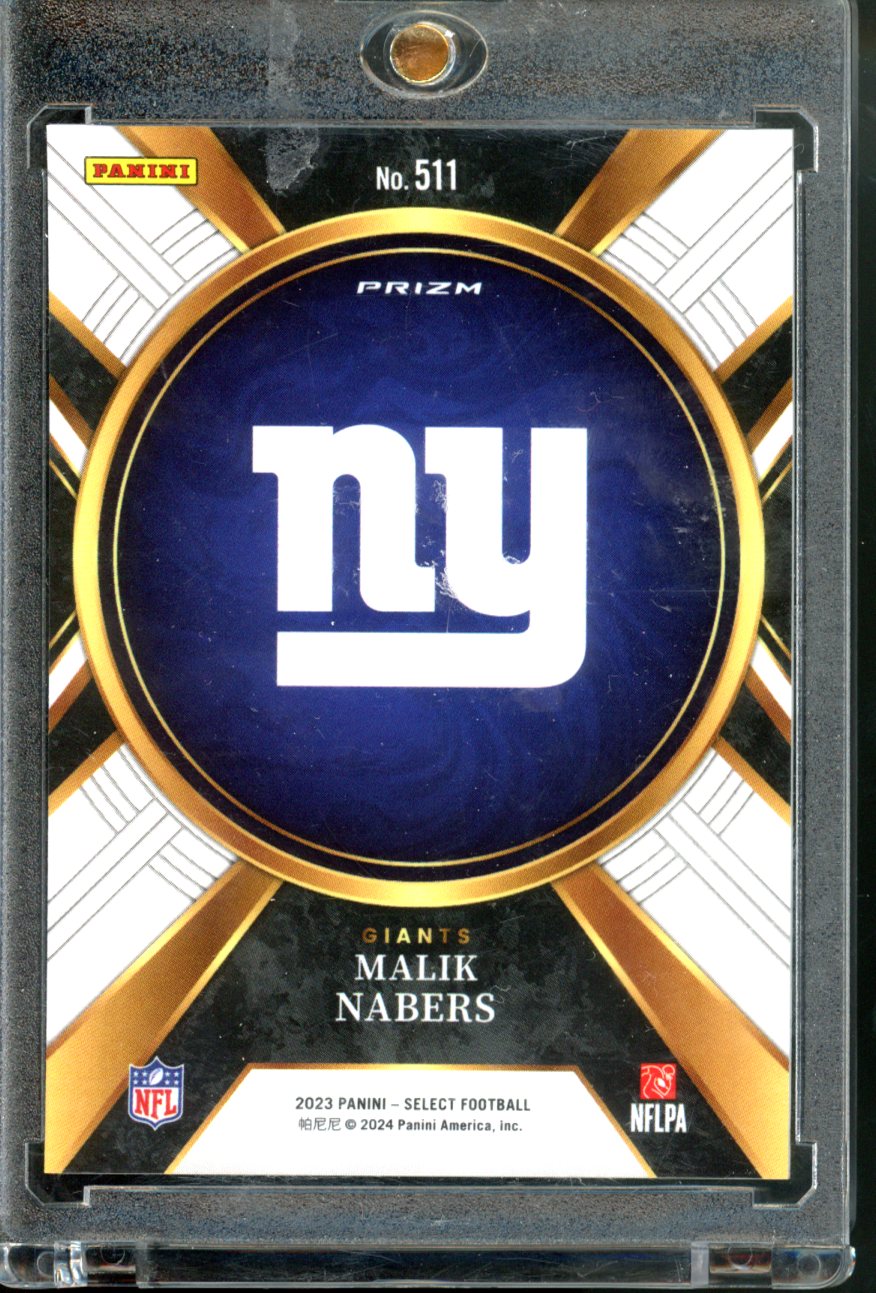 2023 PANINI SELECT MALIK NABERS XRC ROOKIE CARD
