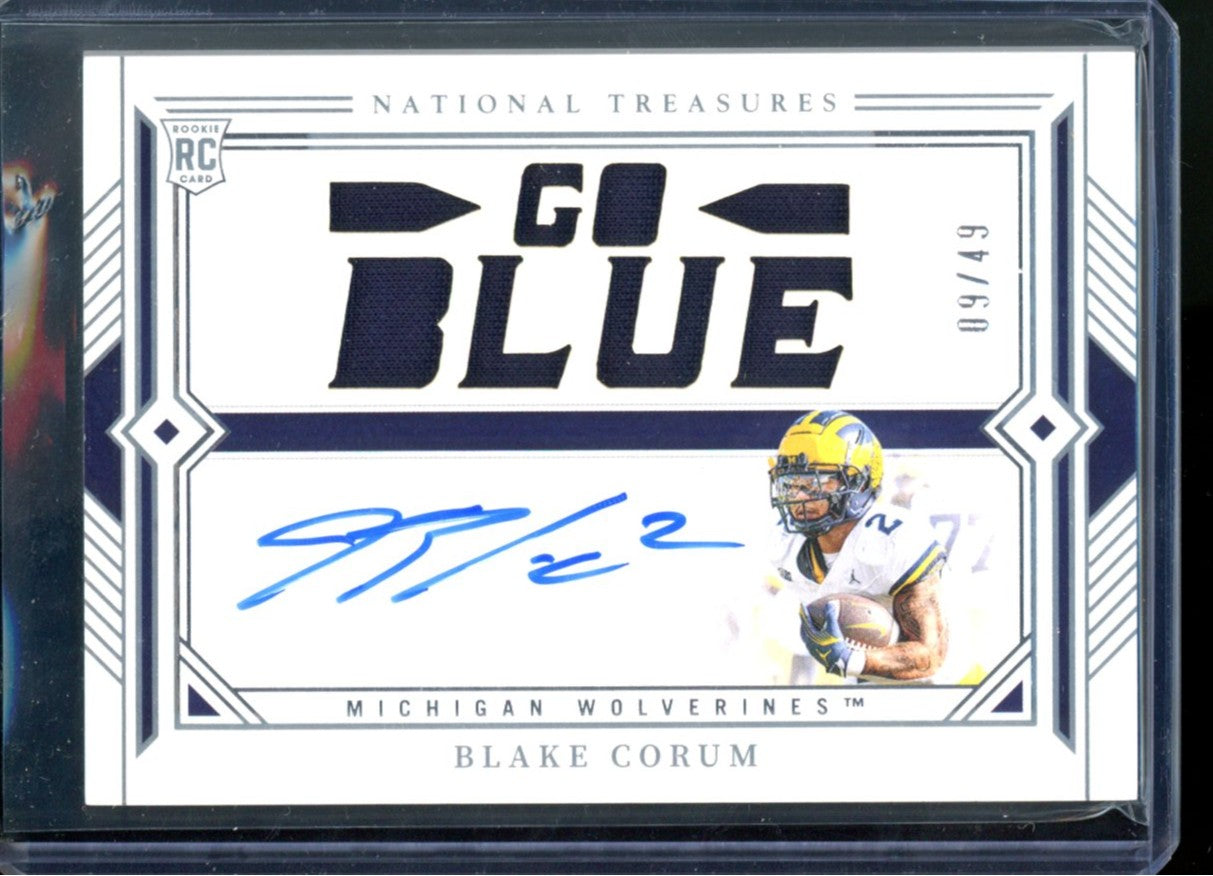 2024 PANINI NATIONAL TREASURES COLLEGIATE BLAKE CORUM RPA /49